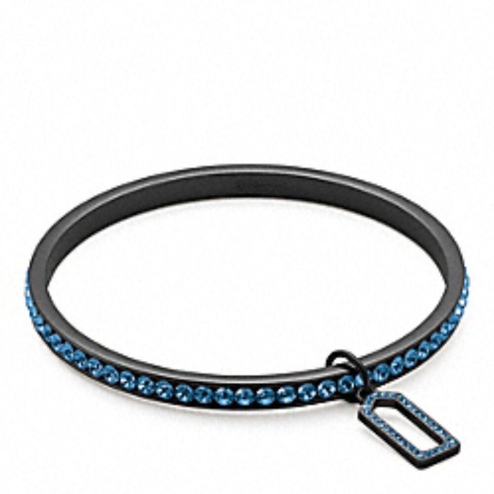 NWT Coach Pave Bangle (Black/Navy)